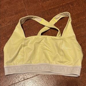 Zumba Dance Co. Yellow Sports Bra